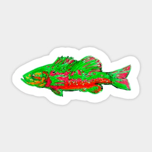 Neon Fish Sticker